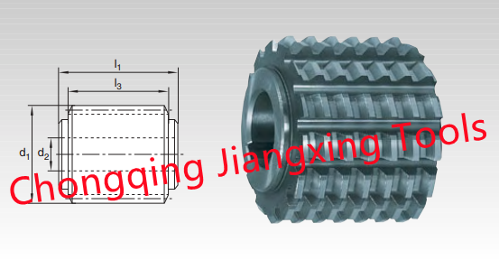 Spline gear hob with Involute flanks to DIN 5480